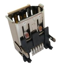 Fire Wire Male Recessed Socket Connector Angled Horizontal SMD Mount Solder Socket