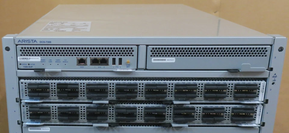 NEW Arista DCS-7308 8-Slot Switch Chassis 2x EM-7300X-32Q-LC 1x EM-7300-SUP - Image 3 of 4