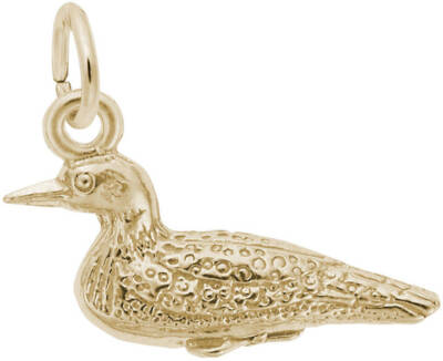 Gold-Plated Sterling Silver Loon Charm by Rembrandt