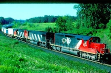CNR 6008 SD40-2, Speyside, ON, 08/95; Kodachrome Original