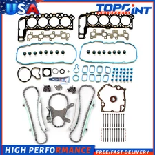Timing chain Cover Gasket & Head Gasket Bolt Set For 99-03 Dodge Dakota 4.7L