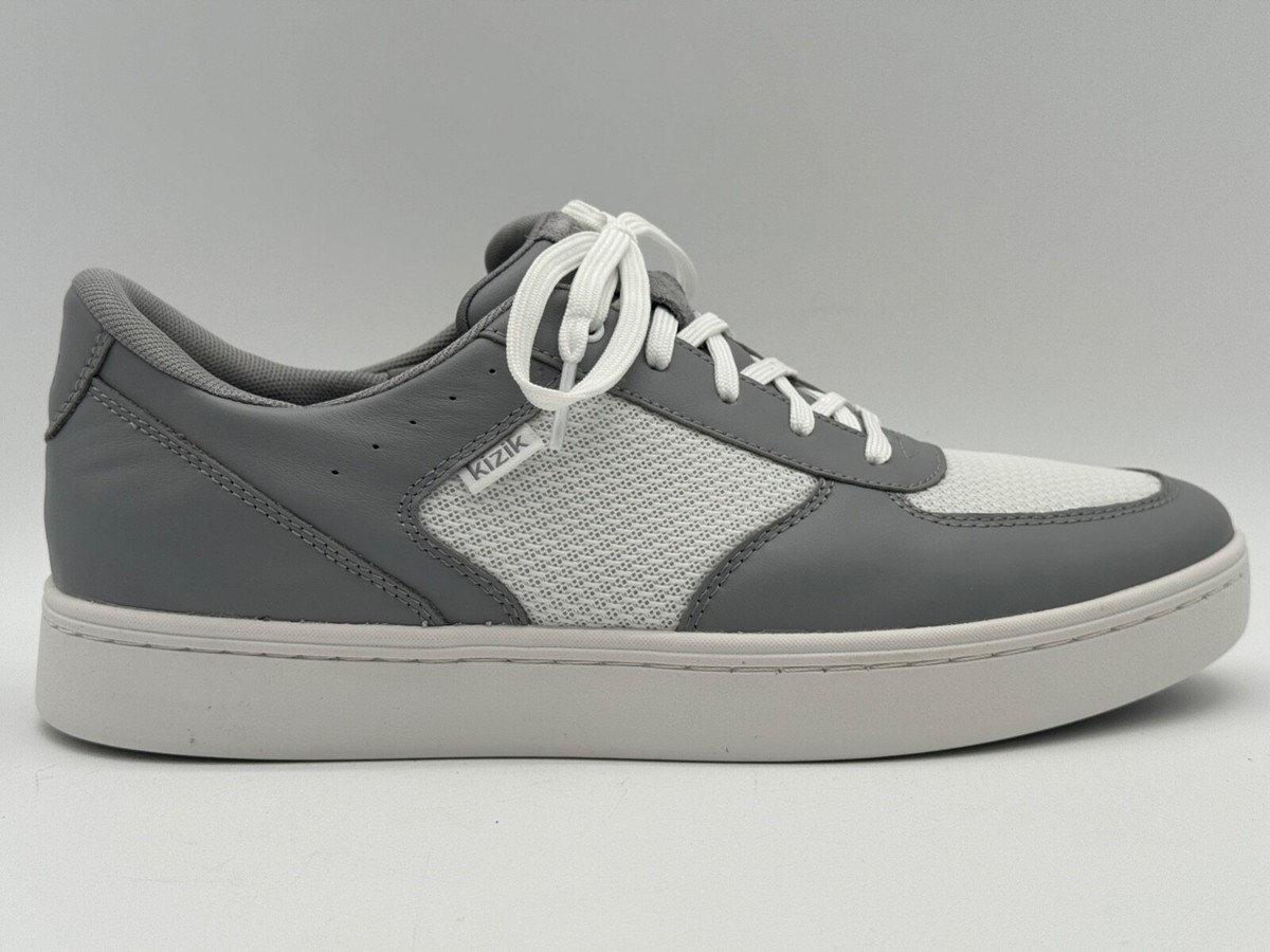 Kizik Men\'s Oslo Sneaker White and Grey 9‎ kizik Men main image 3
