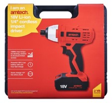 Heavy Duty 18V Lithium Li-Ion 1/4" Drive Cordless Impact Driver Screwdriver New