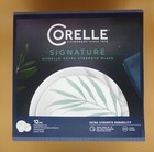 Corelle Dinnerware Set 12pc Set, Solar Print Dinner (Set for 4) 3 X More Durable