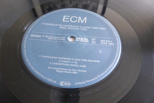 Paul Motian Trio It Should've Happened.. German 1st ECM 1283 + SIGNED TICKET LP - Picture 2 of 5