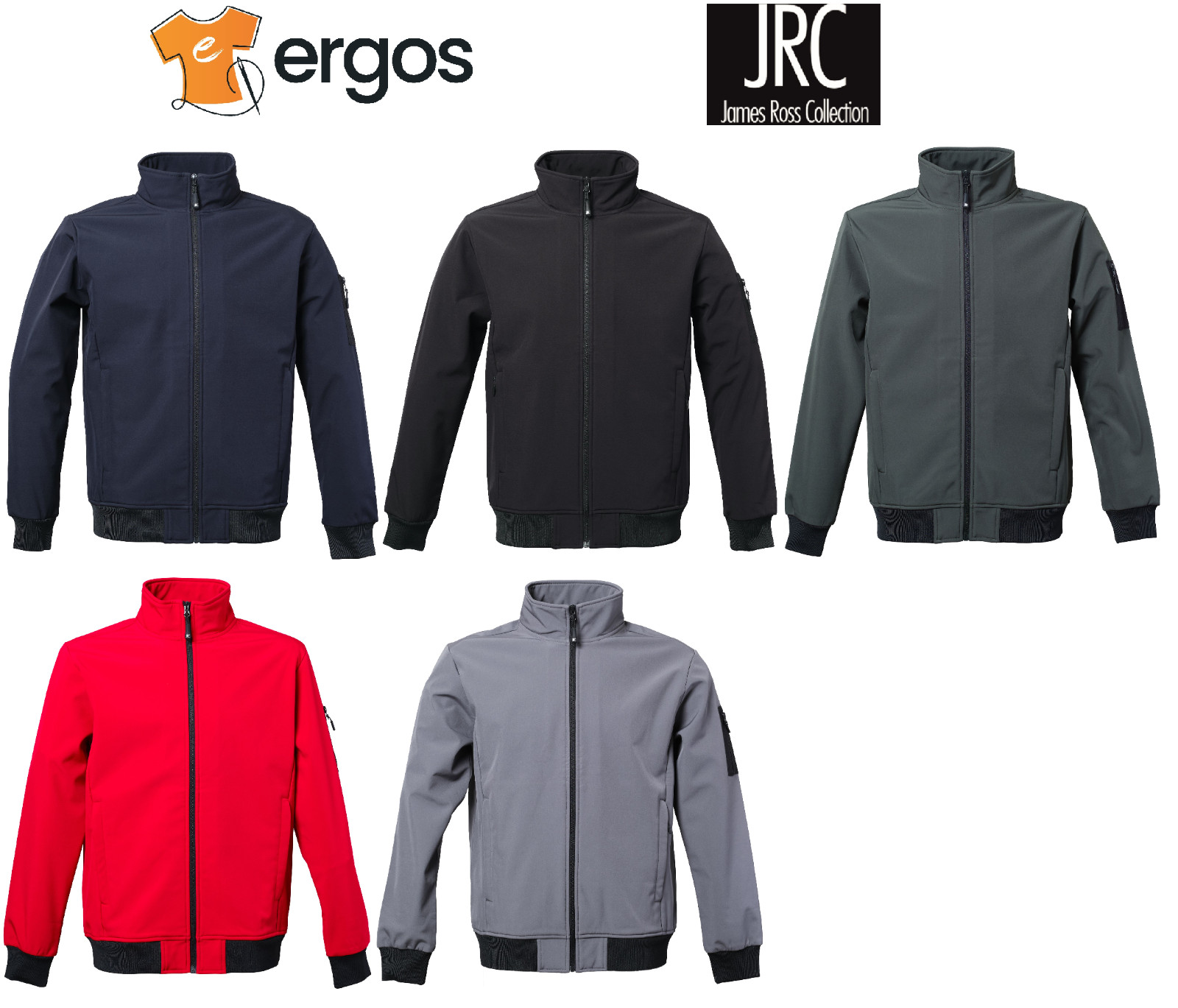 JRC Giubbotto CHAMONIX Soft Shell Impermeabile Interno Pile Traspirante da Uomo