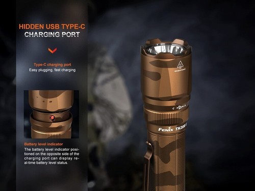 Lampe Torche Tactique Fenix TK20R UE Camouflage – 2800 Lumens - Rechargeable - Imagen 8 de 18