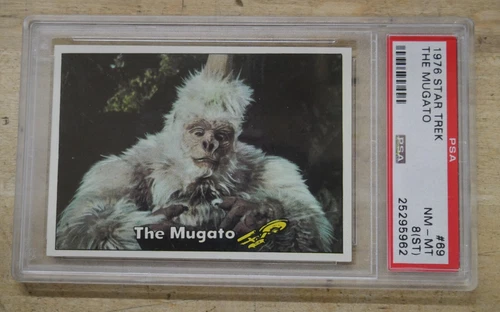 Star Trek Trading Card Captains Log 1976 Topps PSA 8 The Mugato #69 gorilla bear