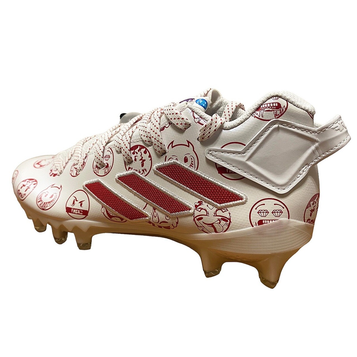 mi*♬︎*.　1113 Men's Size 12 Adidas Freak 22 Big Mood Emoji Football Cleats