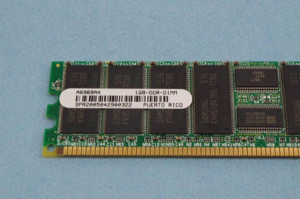 1GB RAM A6969AX DIMM DDR266 PC2100 ECC 184p - Image 2 of 2