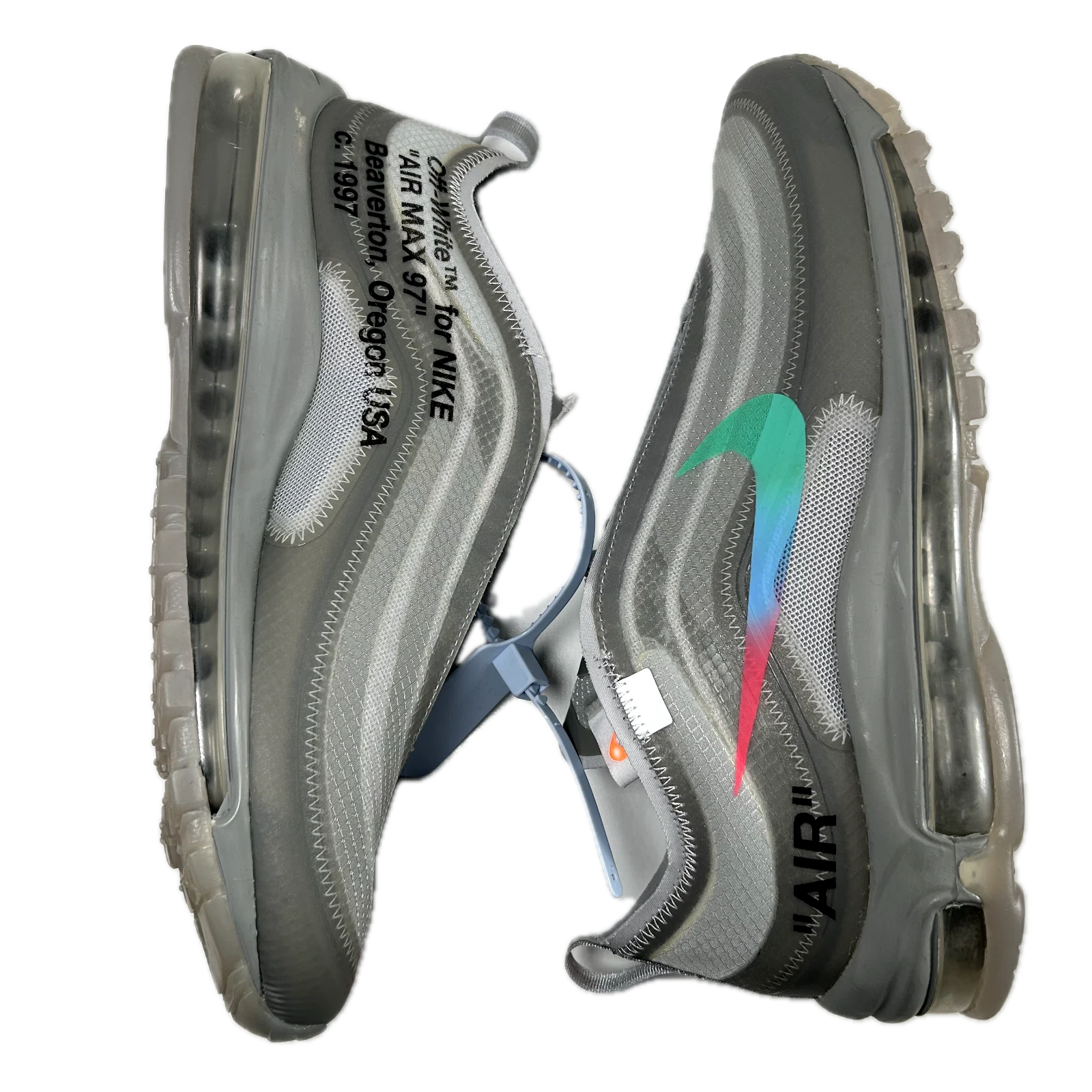 OFF WHITE X NIKE X Nike Air Max 97 Menta bianche taglia 8 AJ4585 101