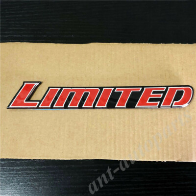 Red Limited Edition Sport Car Auto Trunk Rear Fender Badge Emblem Decal Stickers
