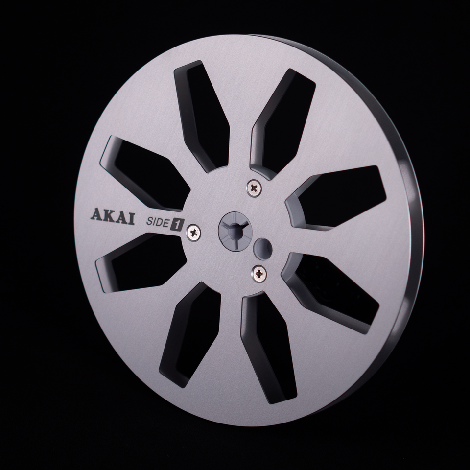 2X Standard 7" Aluminum AKAI Silver Tape Reels For Reel To Reel Tape