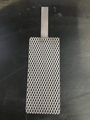 Qty Of One (1) Titanium Mesh for Anodizing or Plating. .078'' thick with Lug