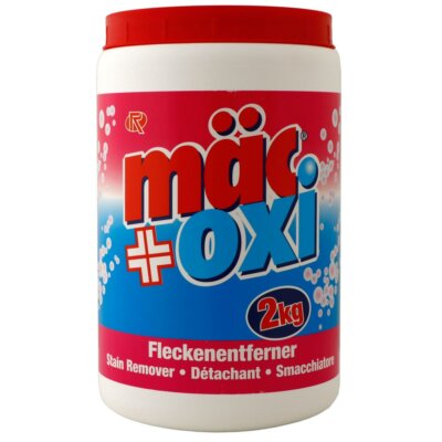 Rösch Mäc Oxi Pulver 2 kg Eimer Wäsche Fleckentferner Waschkraftverstärke