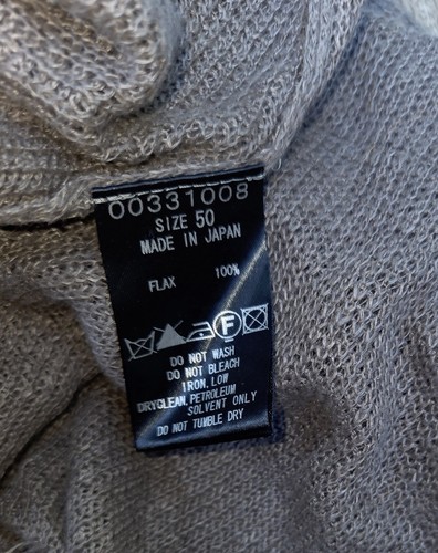 Shellac Long Open Front Distressed Cardigan Wrap Japan Sz 50 XL - Picture 9 of 9