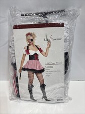 Sexy Pirate Wench Costume Women’s Pirate Halloween Costume XL Missing Eye Dagger