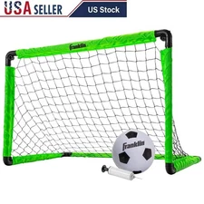 Kids Mini Soccer Goal Set Portable Outdoor Indoor Soccer Net W/ Ball Pump New
