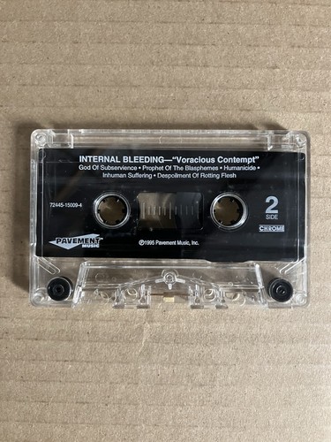 Internal Bleeding Voracious Contempt Original Cassette Tape Brutal Death Metal - Imagen 3 de 7