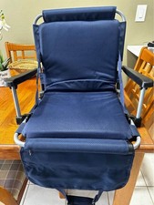 Athletic Works -Stadium Folding Chair W/ Back Support , Padded Seat  Storage