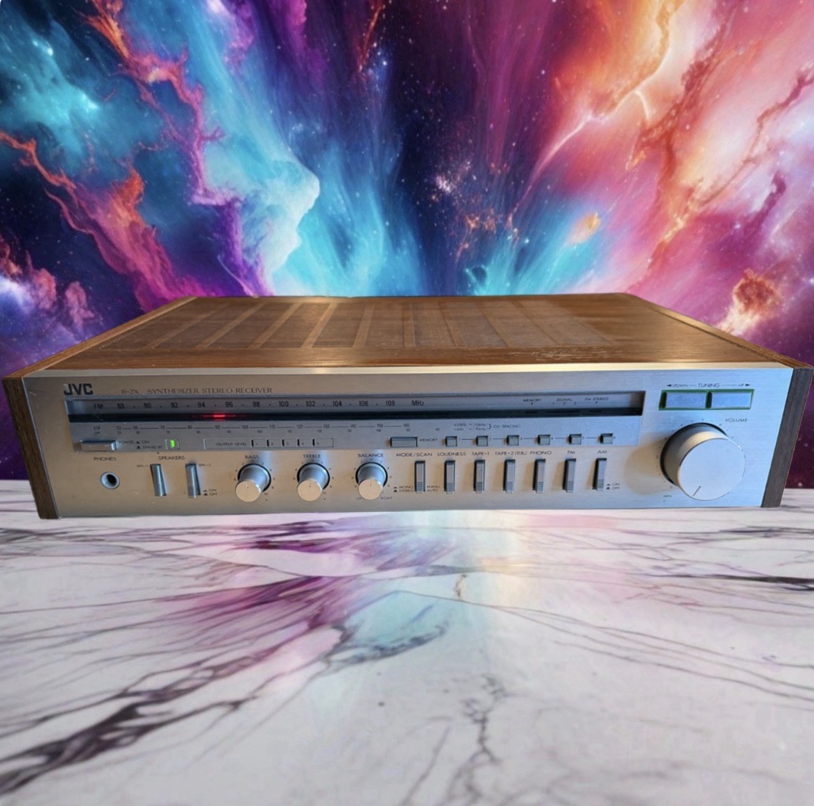 JVC R-2X AM/FM Synthesizer Stereo Receiver Phono Input Vintage Japan Tested