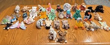 Beanie Baby Lot Of 36 Plush Animal, 34 With Hanger Tags. Retired, Error, Vintage