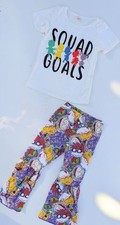 Size 6 /7 Girls Rugrats Nickelodeon Outfit Top Pants Set NWT Nickelodeon NWT