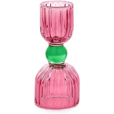 Cocktail measuring jigger, double jigger shot glass, 1/2 and 1 shot me