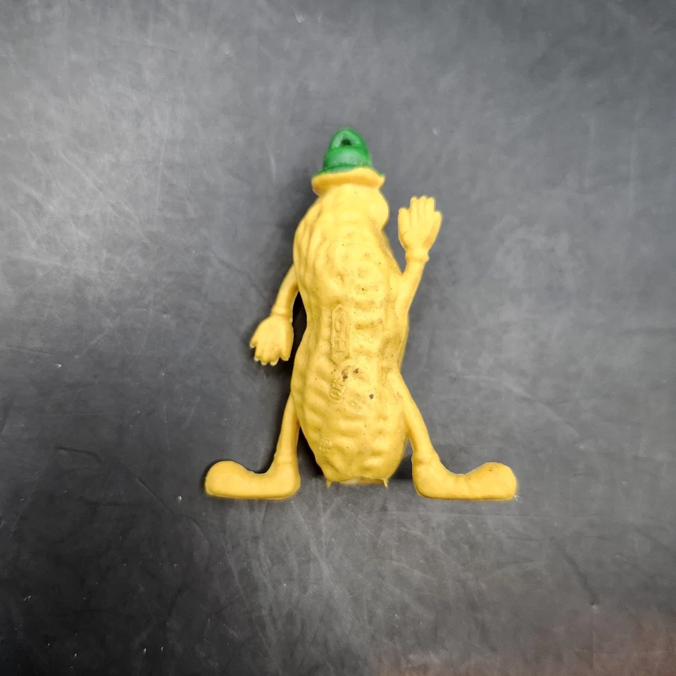 Vintage Mr. Peanut Planters Mascot Plastic Keychain Figure 2 Inch Toy Collectibl - Image 2 of 4