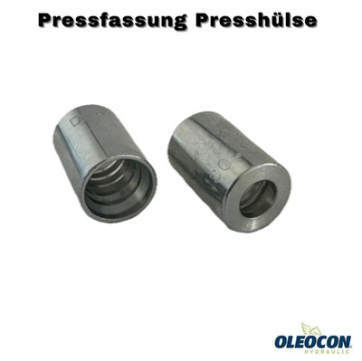 Pressfassung Presshülse für 1+2SN, 2SC Hydraulikschlauch Stahl verz.