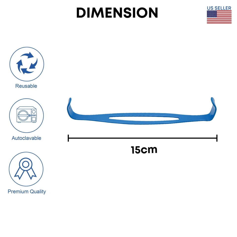 Instrumentos quirúrgicos de hoja pequeña de 8 1/2" retractor de doble extremo aislado del ejército de EE. UU. Foto 2 de 3
