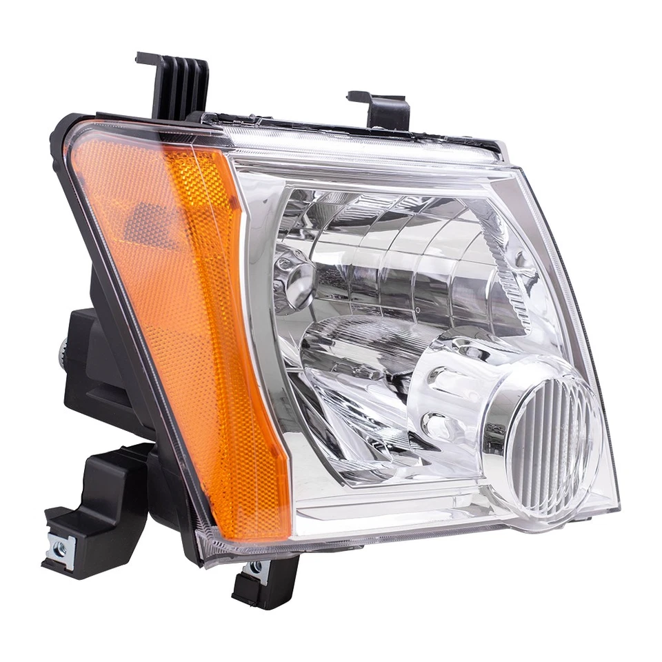 Headlight For 2005-2015 Xterra w/ Chrome Bezel Exc S/X Models Set 26010EA025 - Imagem 3 de 4