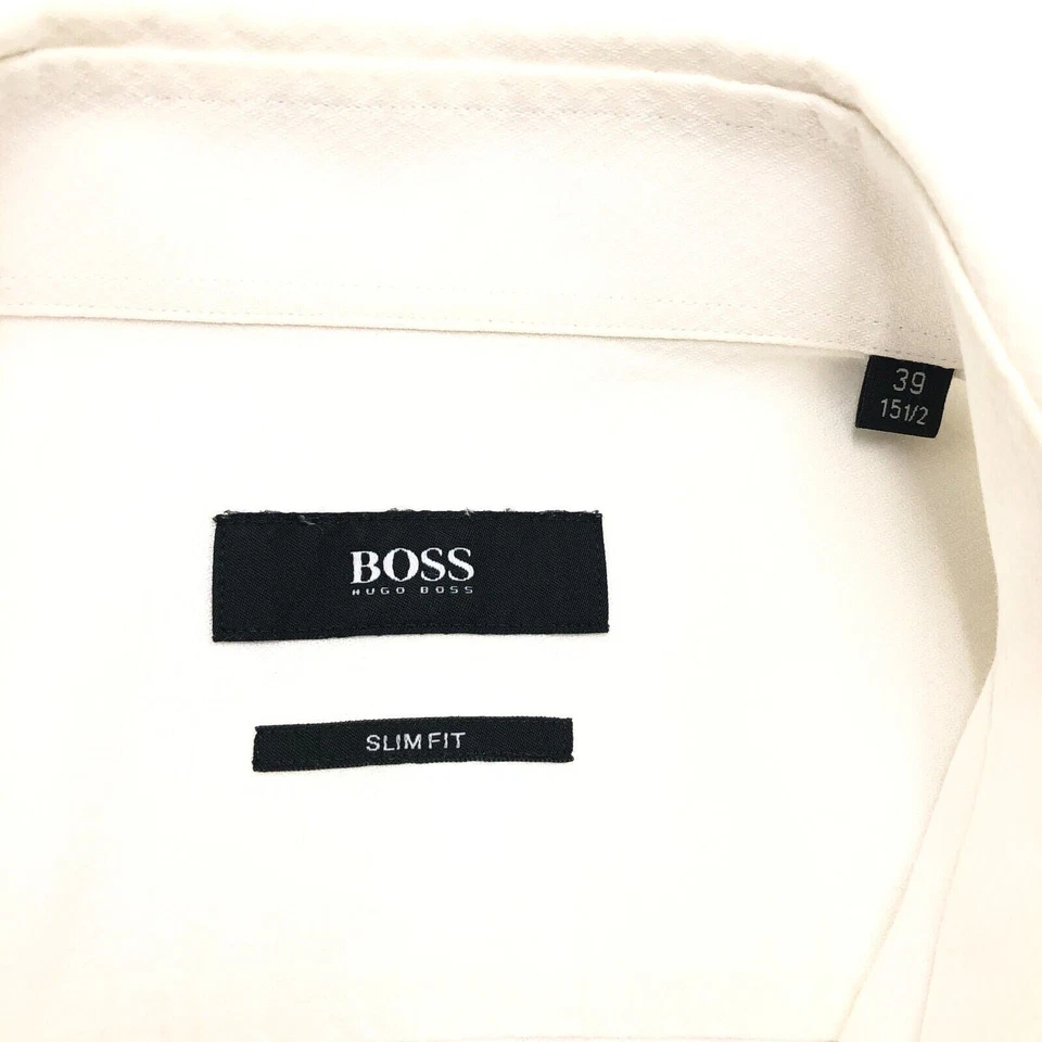 HUGO BOSS Men Casual Formal Slim Fit Jenno Shirt Size S (39 - 15 1/2) - Image 4 of 4