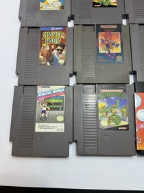 Nintendo NES Lot Of 12, Shatterhand, TMNT, Godzilla, Gun Smoke, Bubble Bobble +