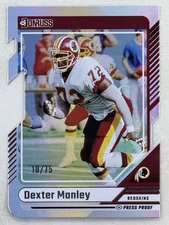 Dexter Manley 2024 Panini Donruss Silver Press Proof Die-Cut /75 #156 Redskins