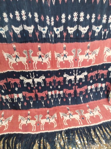vintage ikat Indonesian sumba ikat hand woven traditional Indonesian sumba A51 - Picture 13 of 16