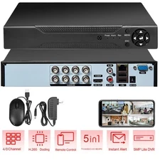 4/8 Channel H.265 5-in-1 DVR HD 1080P DVR Recorder for Security Camera System