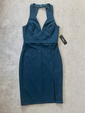 NWT Lulus Teal sleeveless Bodycon Dress S