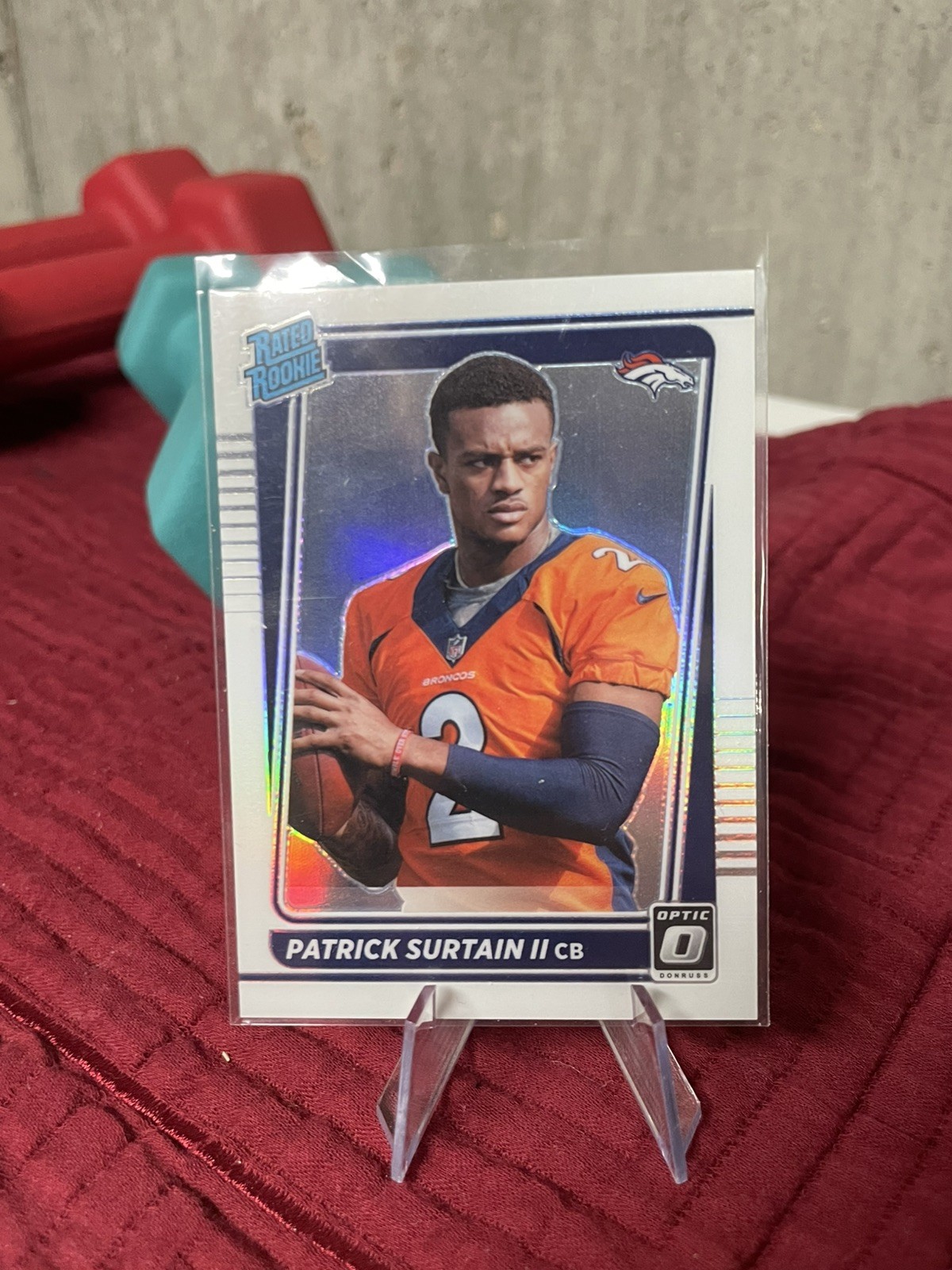 Patrick Surtain II 2021 Donruss Optic #244 Holo Variation Rated Rookie Broncos