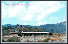 Postcard Bing Crosby's Palm Desert Home   T71