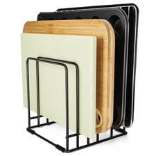 Kitchen Cabinet Cutting Board Organizer Cookie Sheet Storage RackCabinet Divi...