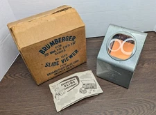 NOS Brumberger Slide Viewer No 1225 for 35mm to 2 3/4" x 2 3/4" Slides - WORKING