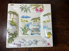 Faïence de GIEN CENDRIER / VIDE POCHE DECOR PROVENCE