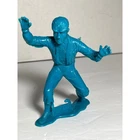 Vintage 1963 Marx Wolf Man Plastic Figure Universal Monster Blue 4.5" Retro Toy