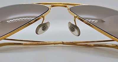 Vtg B&L Ray Ban 58[]14 AVIATOR Gold Metal Frame, Photochromatic