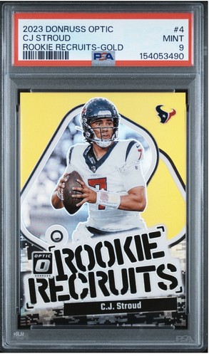 C.J. Stroud [Gold] #4 2023 Panini Donruss Optic Rookie Recruits card