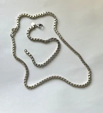 Vintage Tiffany & Co. Venetian Box Link Necklace/Bracelet Set - 925 Silver