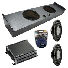 09-15 Ford F-150 Super Crew Truck Harmony F124 Dual 12" Rhino Sub Box & CXA800.1