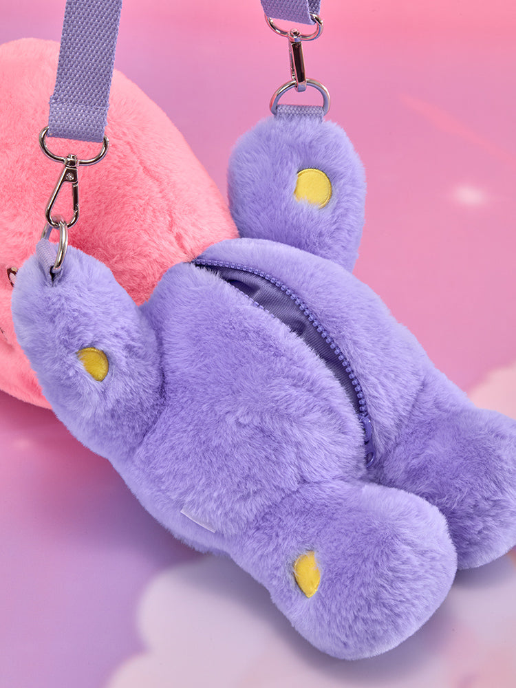 LINE FRIENDS Square BT21 HUG-ME Plush Bag THE JOURNEY TATA Japan