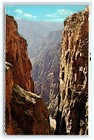 Postcard Black Canyon of Gunnison River Scenic Colorado Dragon Point Posted 1978